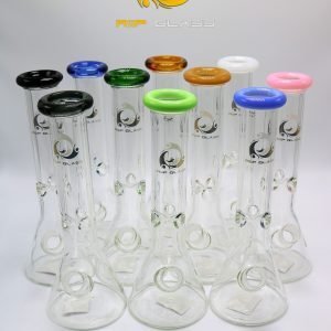 RIIP 10" BEAKER WITH ICE CATCHER Water Pipe / BongIncludes (14mm Male Banger, 14mm Male Flower Bowl, Carb Cap, Pearls) NO. WP-1452