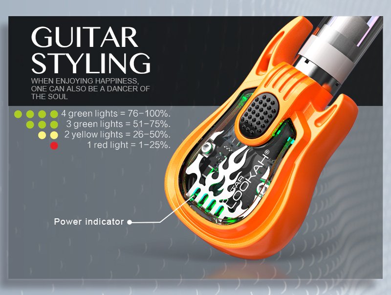 LOOKAH Guitar 510 Thread Vape Battery 5PK