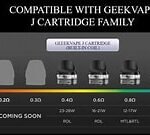 GEEK VAPE J PODS 2PK